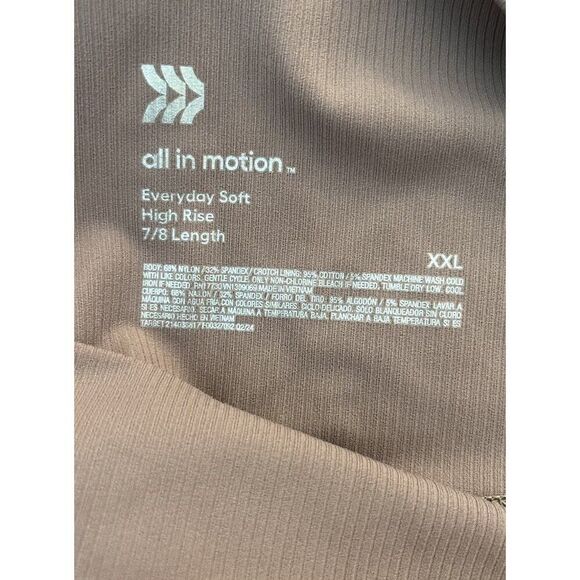Womens XXL Everyday Soft Ultra High Rise Leggings 7/8 Length All In Motion NWT - Picture 3 of 5
